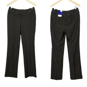 Apt. 9 Curvy Mid Rise Bootcut Brown Career Dress Pants New Nwt Size 6 Long